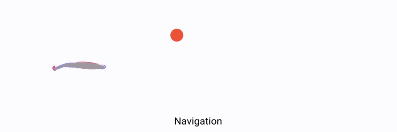2D fish navigation animation